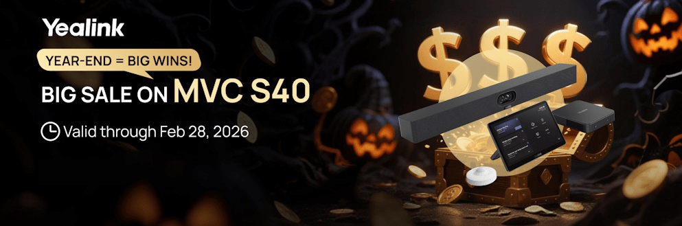 Yealink MVC S40 & S90 C5 Special Promo Pricing Through Feb 28, 2026 - The Telecom Spot