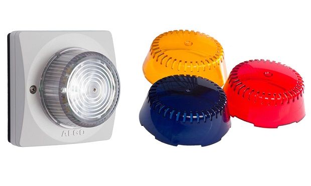 Algo 8128ABR SIP Strobe Light - with Amber, Red and Blue Lens Covers 8128ABR - The Telecom Spot