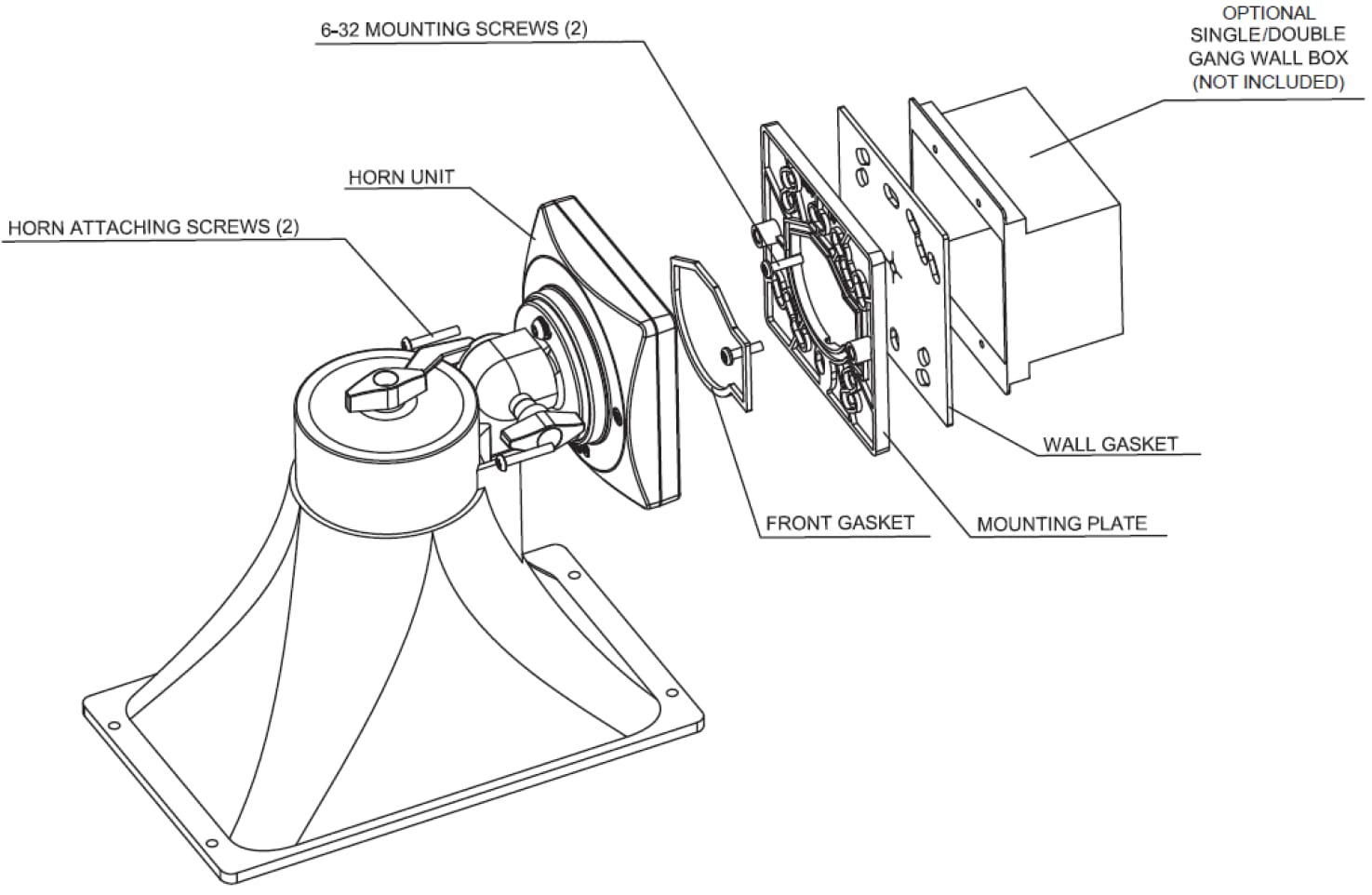 Algo 8186 Weatherproof SIP IP Horn Speaker 8186 - The Telecom Spot