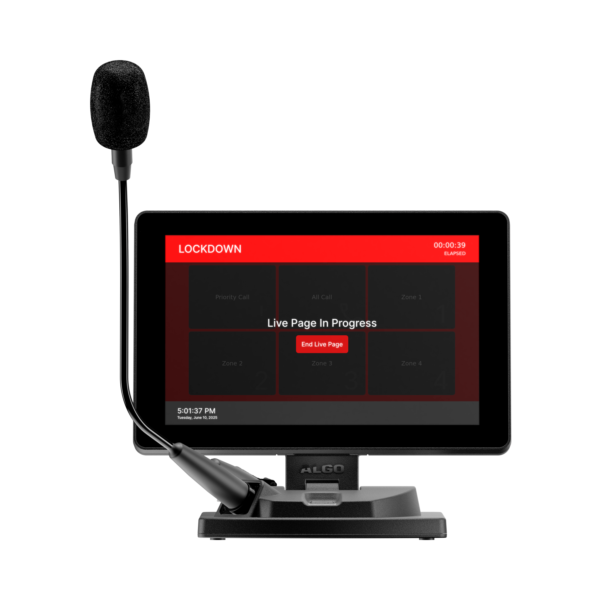 Algo 8450 IP Console – Paging & Notification Console with Touchscreen 8450SG - The Telecom Spot