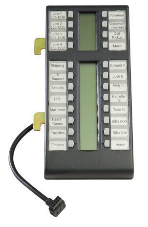 Avaya/Nortel T24 KIM (Key Indicator Module), Charcoal NT8B29AAAAE6* - The Telecom Spot