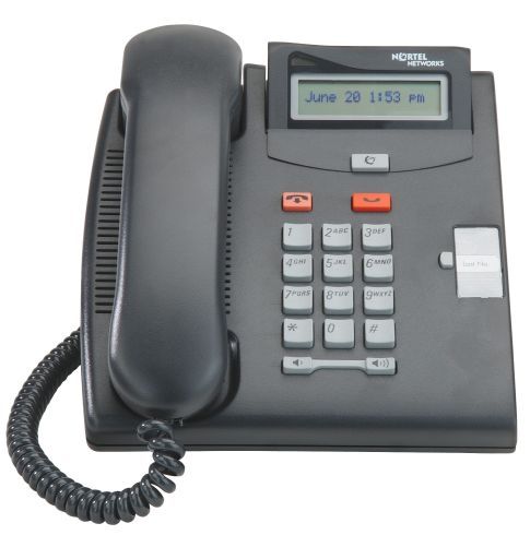 Avaya/Nortel T7100 Telephone, Charcoal NT8B25AANAE6* - The Telecom Spot