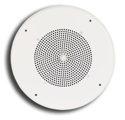 Bogen 8in. Speaker 10 Oz Magnet w/ T725 Transformer Off White Grille Recessed Volume Control S810T725PG8WVR - The Telecom Spot