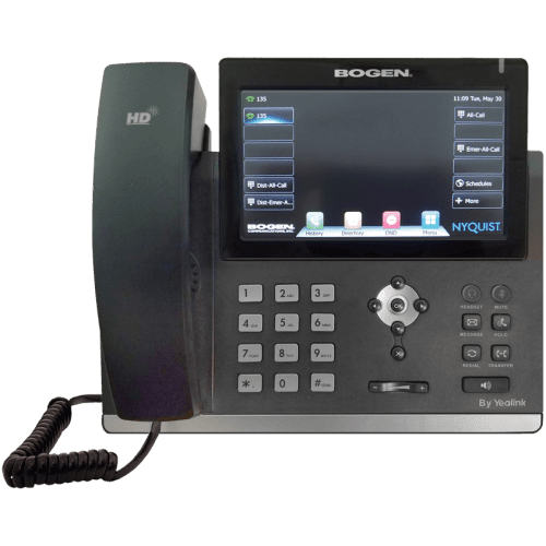 Bogen Nyquist NQ - T1100 Color Touch Display VoIP Admin Phone – 7" Touchscreen for C4000 & E7000 Systems NQ-T1100-BOG - The Telecom Spot