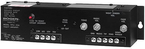 Bogen TPU15A 15W Paging Amplifier TPU15A - The Telecom Spot