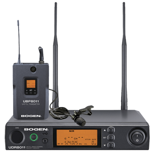 Bogen UHF8011BP UHF Wireless Body - Pack Microphone System with Lavalier Mic – 1440 Channels for Reliable Audio UHF8011BP - The Telecom Spot