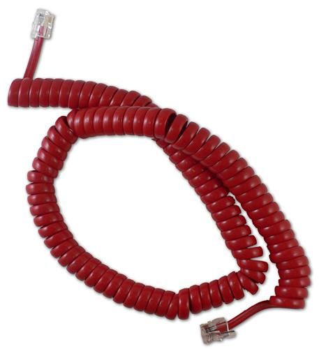 Cablesys GCHA444012-FCR / 12' RED Handset Cord 1200RD - The Telecom Spot