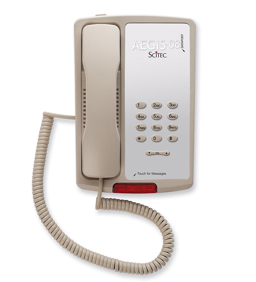 Cetis 80001 Aegis Single Line Phone AEGIS-P-08ASH - The Telecom Spot