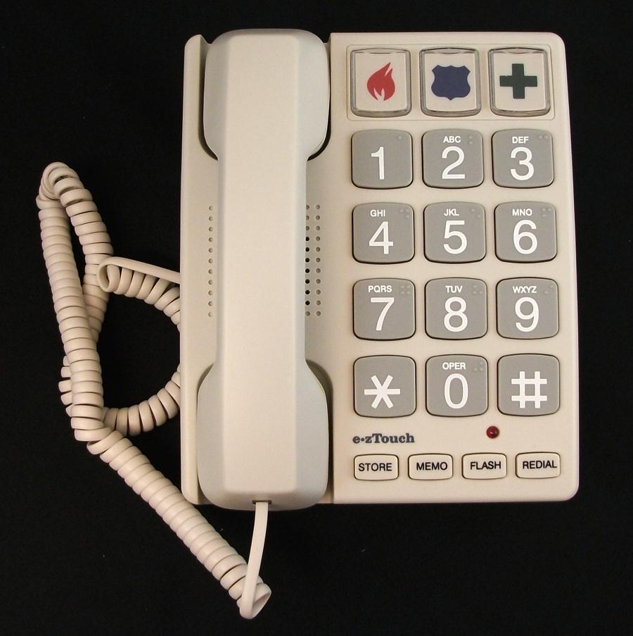 Cortelco 240085 - VOE - 21F Ez Touch Big Button Telephone 240085-VOE-21F - The Telecom Spot