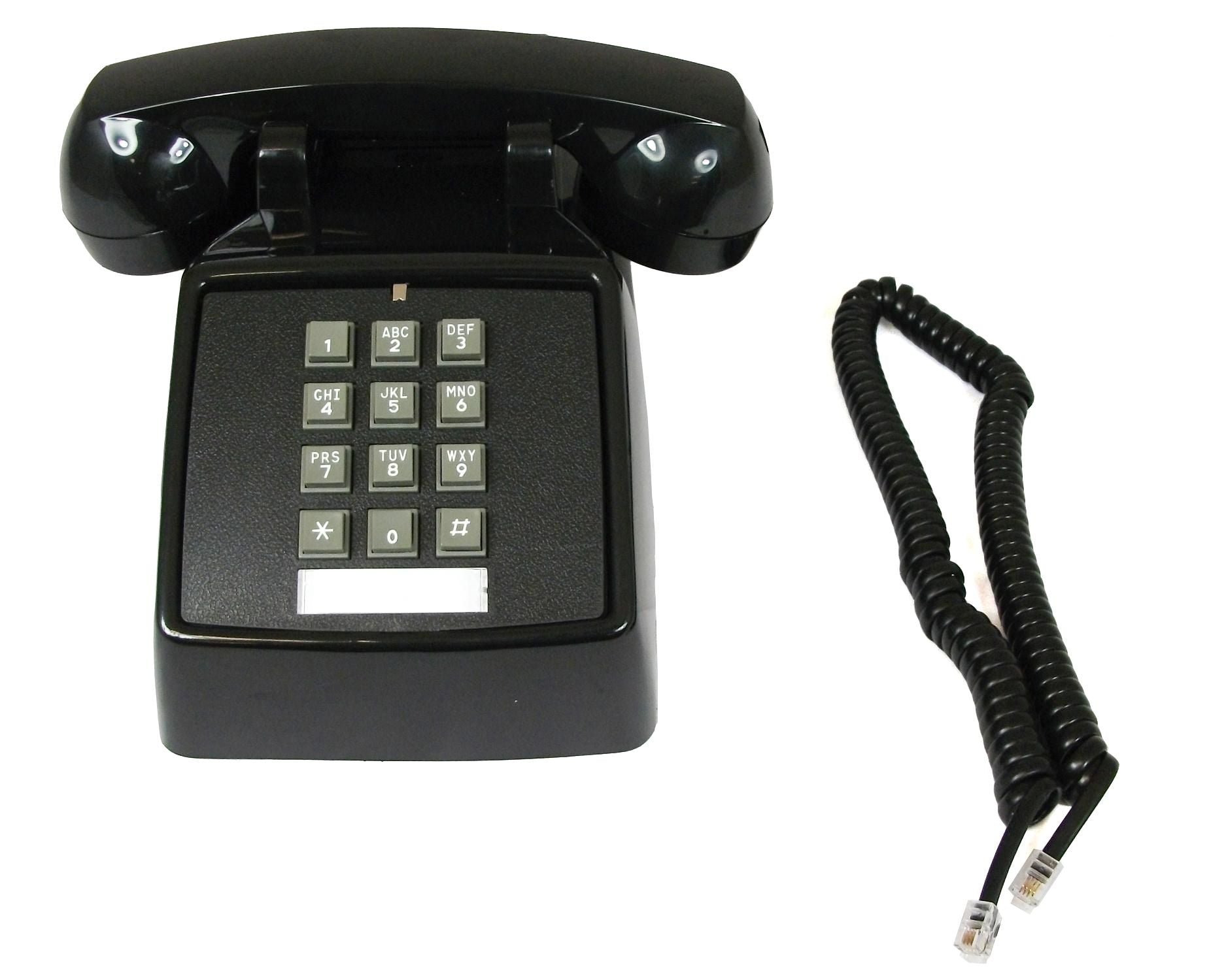 Cortelco 250000-VBA-20MD Desk ValueLine Black ITT-2500-MD-BK - The Telecom Spot