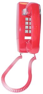 Cortelco 255447-VBA-20M Wall w/ Volume RED ITT-2554-V-RD - The Telecom Spot
