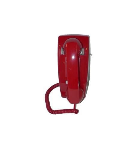 Cortelco 255447-VBA-NDL Wall No Dial Red ITT-2554NDL-RD - The Telecom Spot