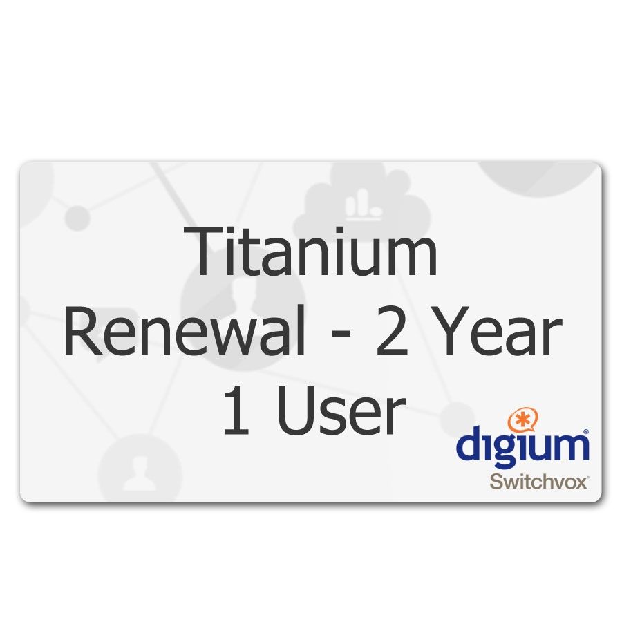 Digium Switchvox 1 User Titanium Subscription Renewal - 2 Year 1SWXTSUB1R2 - The Telecom Spot