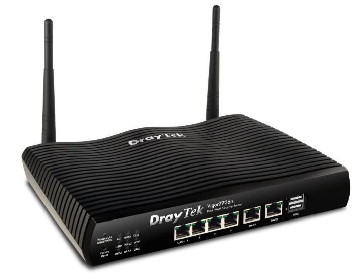 Draytek Vigor 2926n Dual-WAN Router Vigor2926n - The Telecom Spot