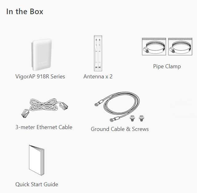 Draytek VigorAP 918R Wireless AP VIGORAP918R - The Telecom Spot