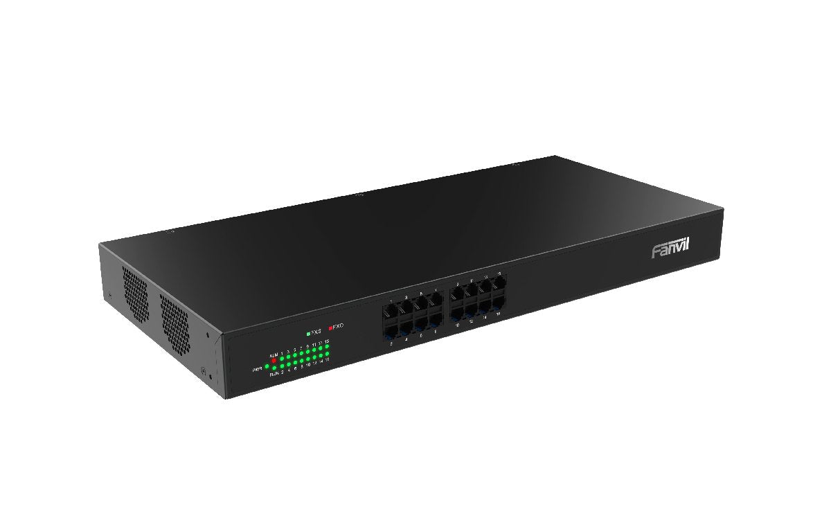 Fanvil GA100 - 16 16 - Port FXS VoIP Gateway – RJ11 FXS with Hardware Echo Cancellation for Analog to VoIP Migration in Enterprises GA100-16 - The Telecom Spot