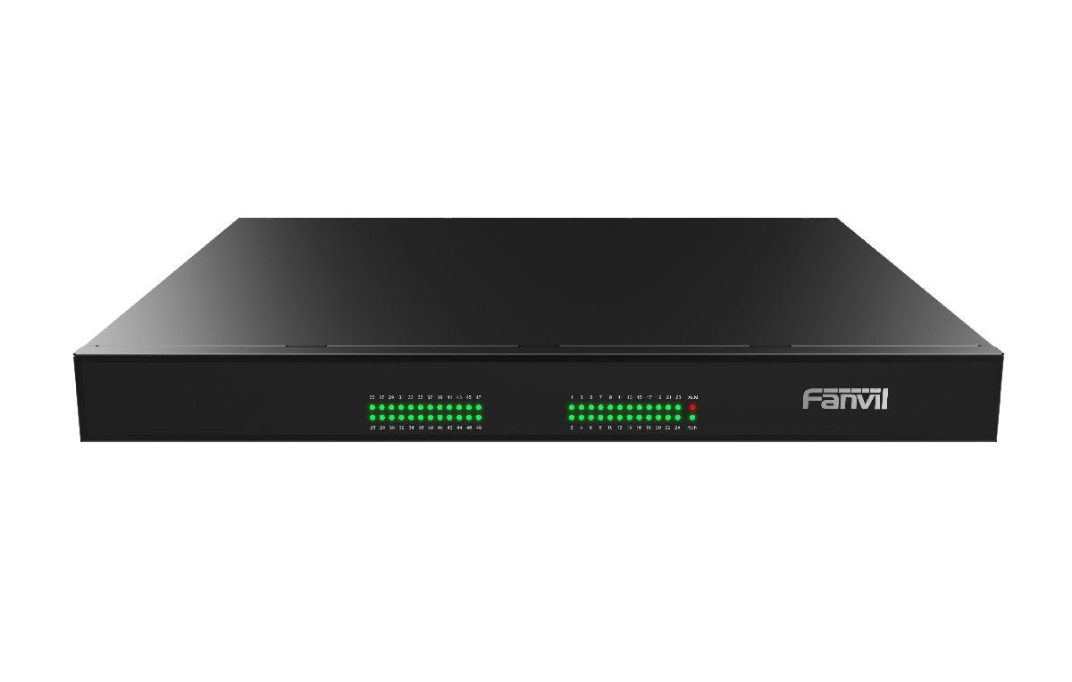 Fanvil GA100 - 48R 48 - Port FXS VoIP Gateway – High - Density Analog - to - SIP Conversion with 48 Simultaneous Calls & Rack - Mount Design for Enterprise Deployments GA100-48R - The Telecom Spot