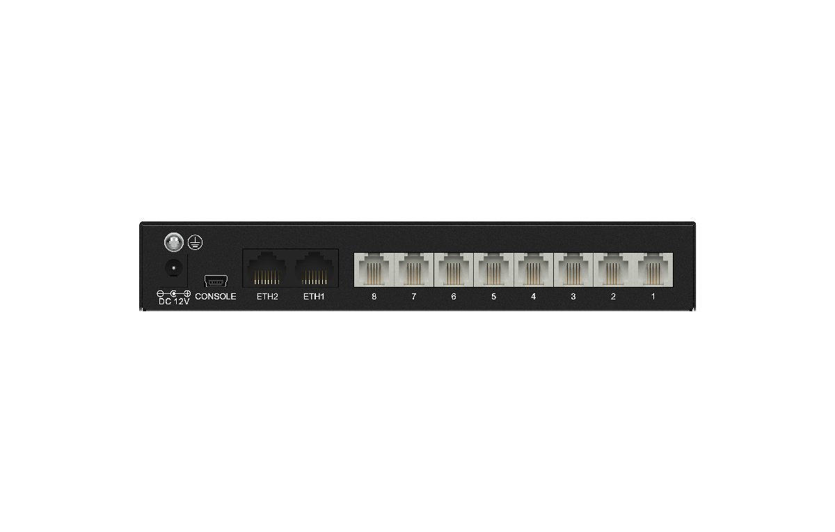 Fanvil GA100 - 8T FXO VoIP Gateway – 8 FXO Ports, Echo Cancellation & T.38 Fax for PSTN - to - SIP Migration in Call Centers & Multi - Branch Enterprises GA100-8T - The Telecom Spot