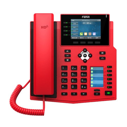 Fanvil X5U-R-V2 Red IP Phone X5U-R-V2 - The Telecom Spot