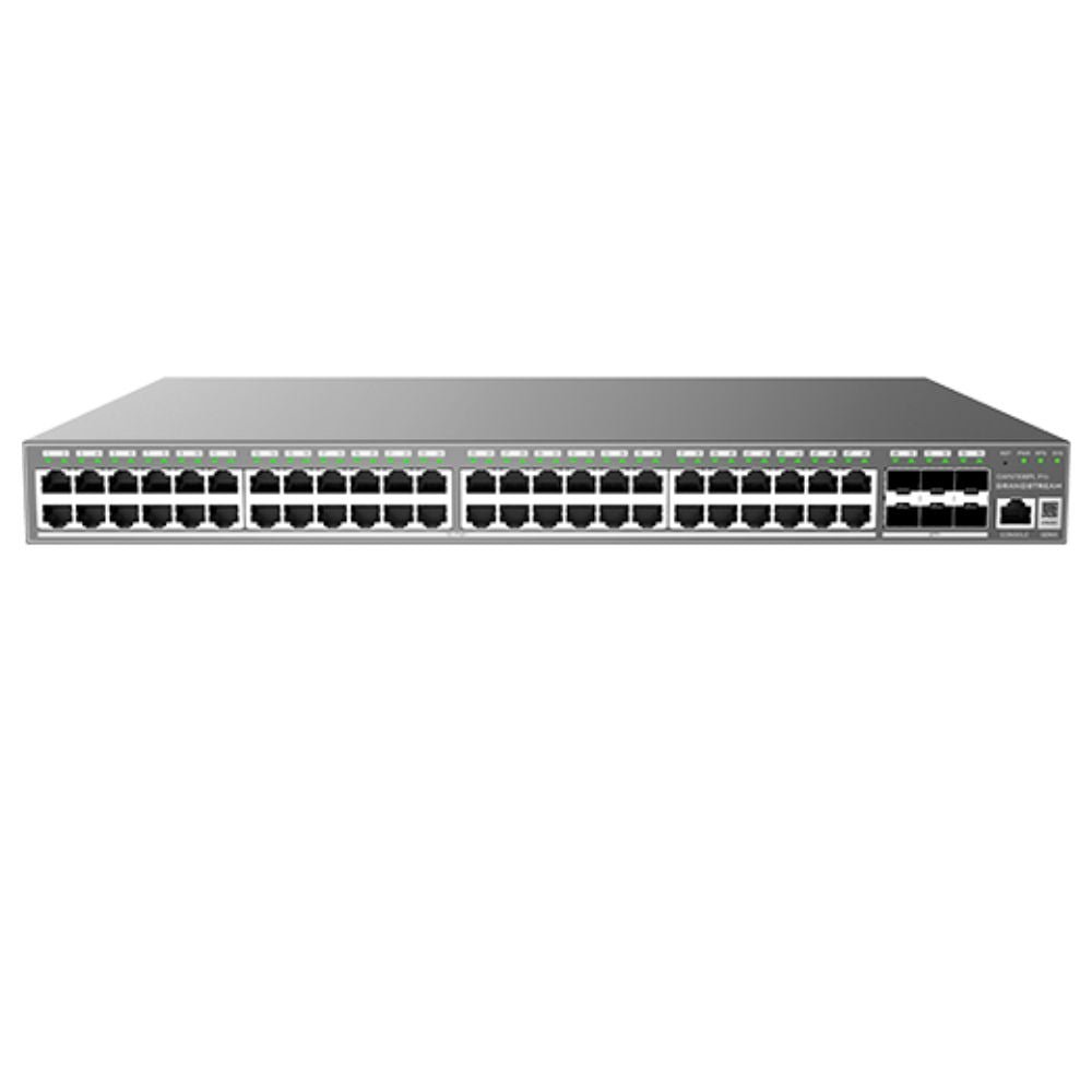 Grandstream GWN7806PL Pro Layer 2++ 48 - Port Gigabit PoE+ Managed Network Switch – 400W Budget & 6x 10G SFP+ Ports GWN7806PL-PRO - The Telecom Spot