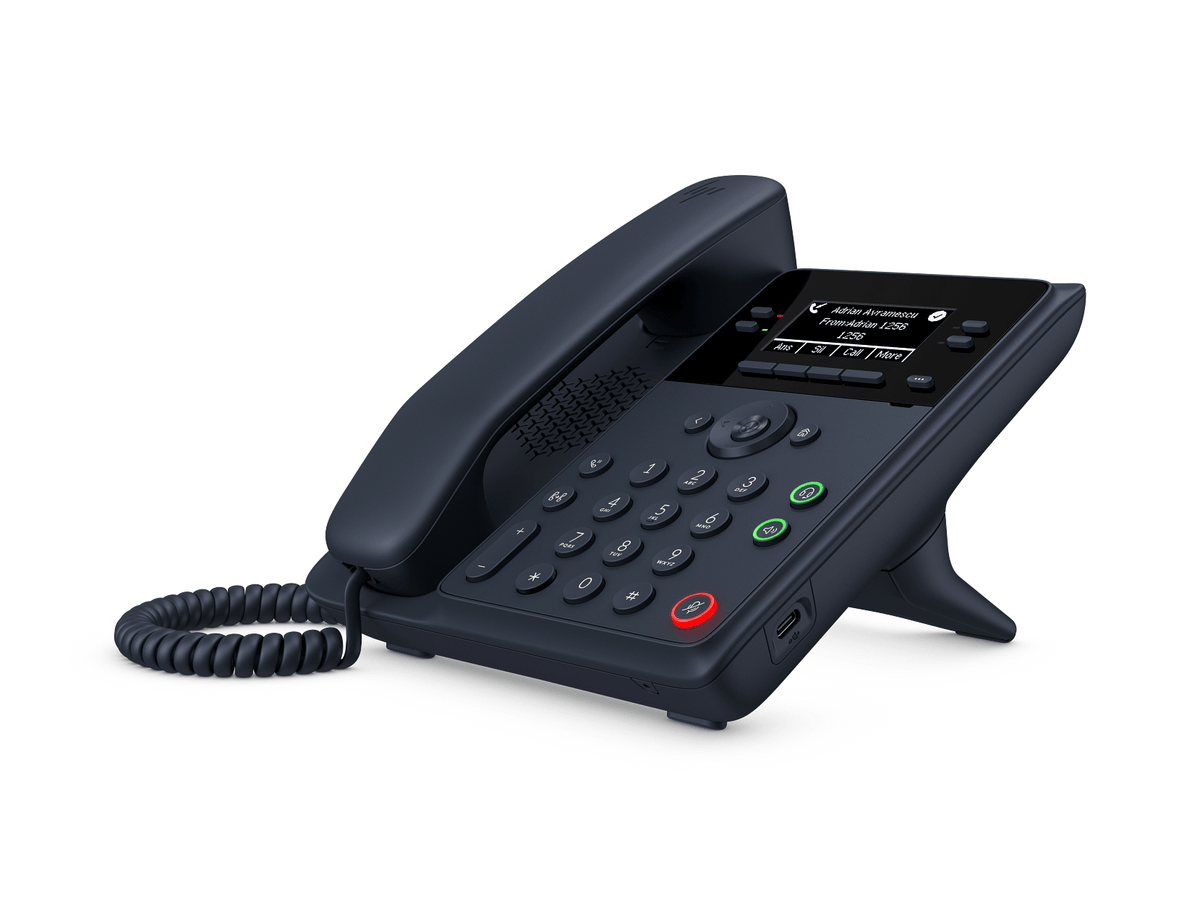 HP Poly Edge V200 IP Phone with Power Supply – 2.5" Monochrome Display, Dual Gigabit PoE C93Z1AA#ABA - The Telecom Spot
