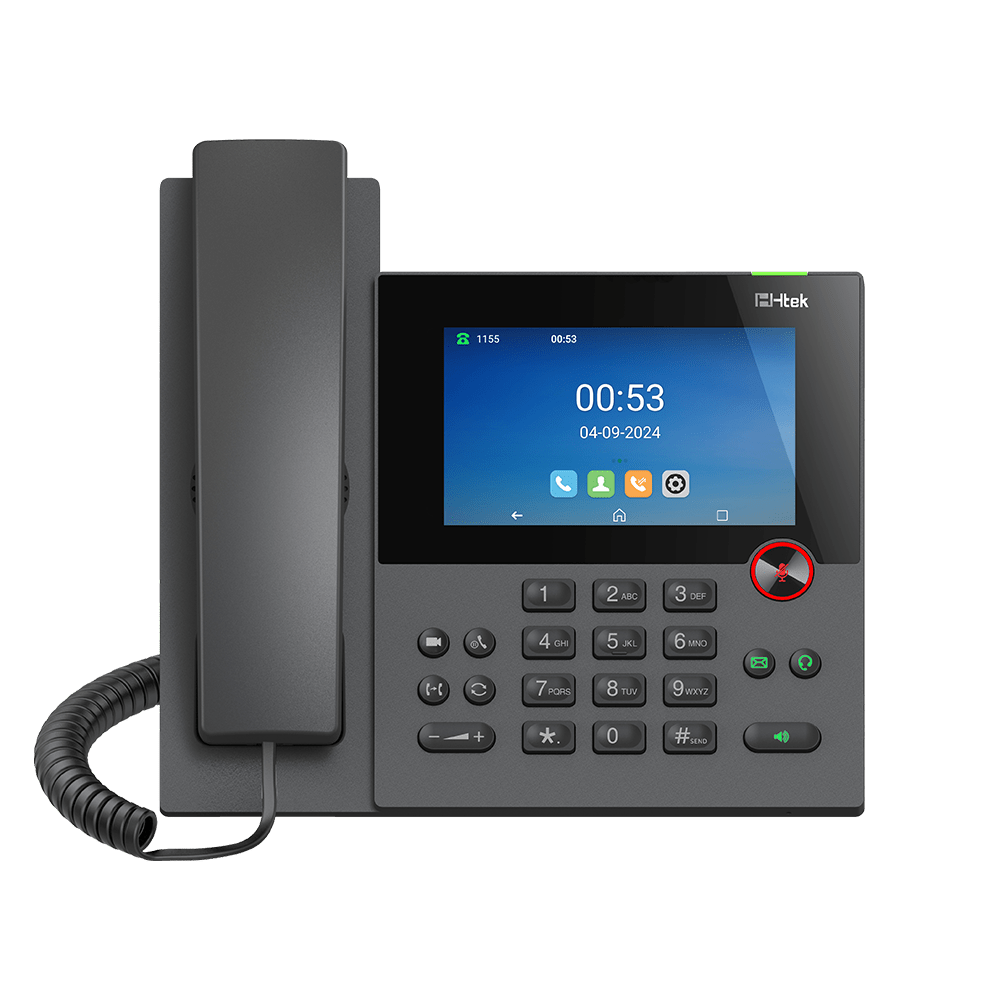 Htek UCV10 Lite Touch - Screen IP Phone – 5" HD SIP Phone with Wi - Fi, Bluetooth UCV10-LITE - The Telecom Spot