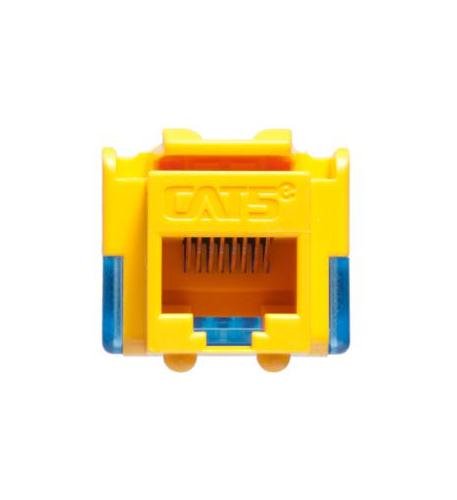 ICC Cat 5E modular connector Yellow IC1078E5-YL - The Telecom Spot
