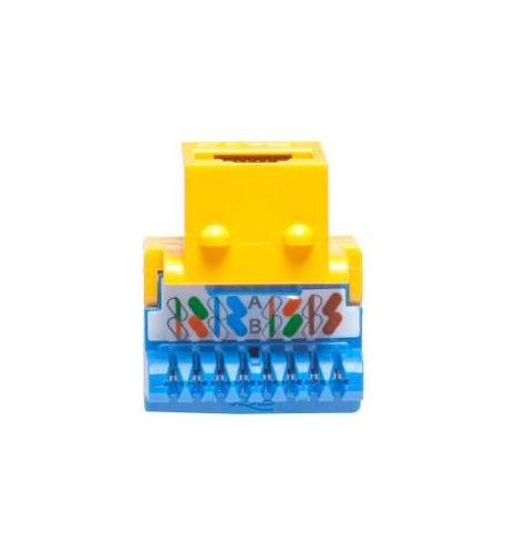 ICC Cat 5E modular connector Yellow IC1078E5-YL - The Telecom Spot