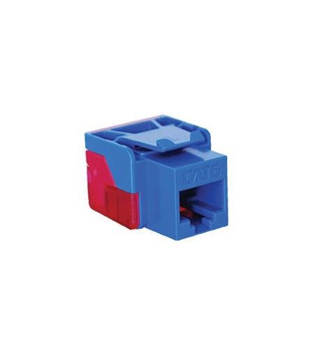 ICC Cat 6 EZ modular connector Blue IC1078L6-BL - The Telecom Spot