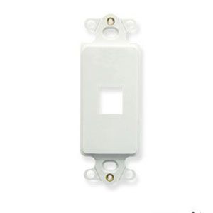 ICC INSERT- DECOREX- 1-PORT- WH IC107DI1WH - The Telecom Spot