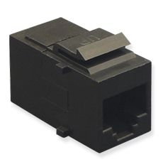 ICC MODULE- COUPLER- CAT 5e- BLACK IC107C5EBK - The Telecom Spot