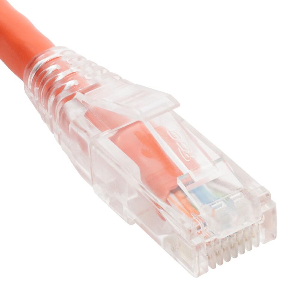 ICC Patch Cord CAT6 CLEAR BOOT 7' ORANGE ICPCST07OR - The Telecom Spot