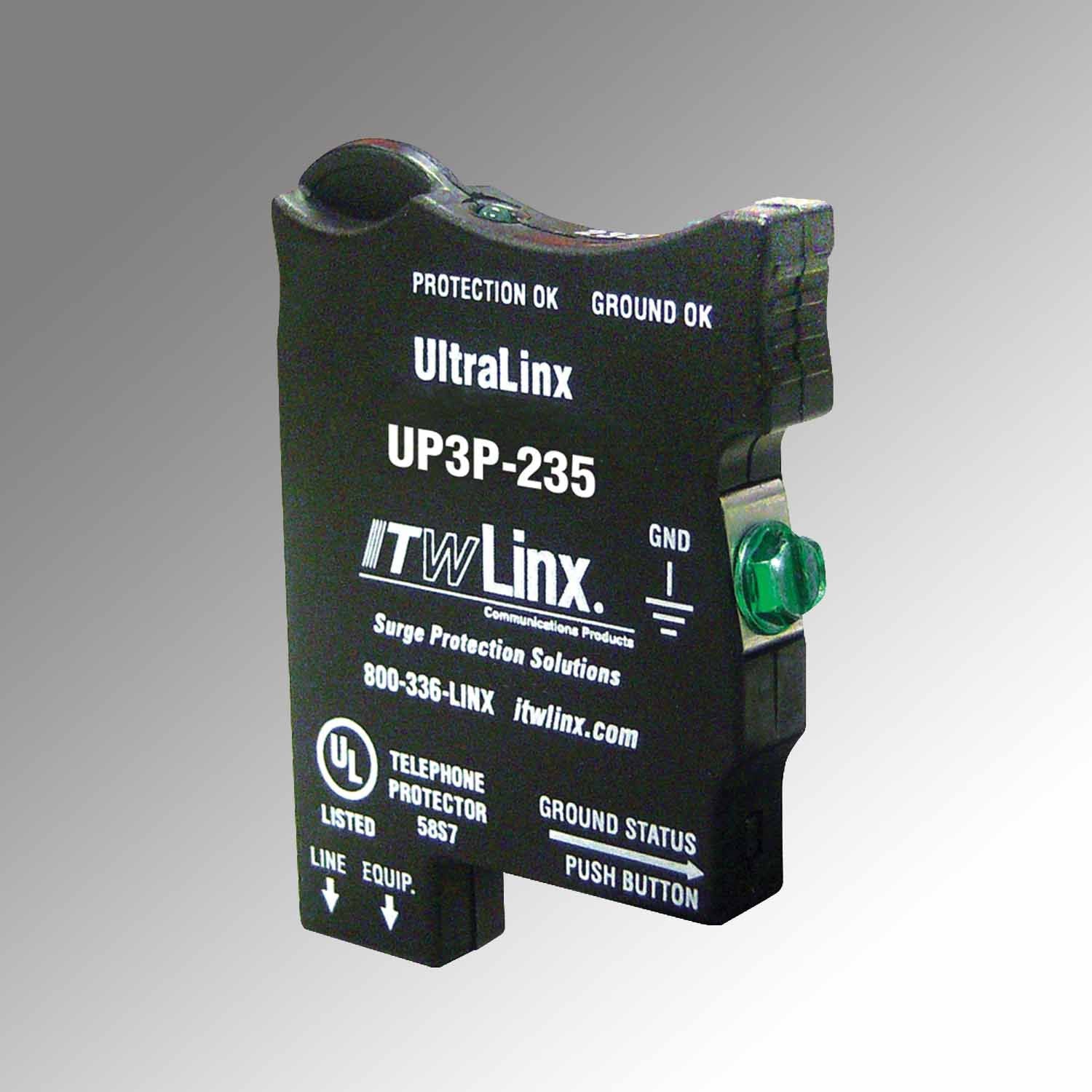 ITW Linx UltraLinx 66 Block/235V Clamp/160mA PTC ITW-UP3P-235 - The Telecom Spot