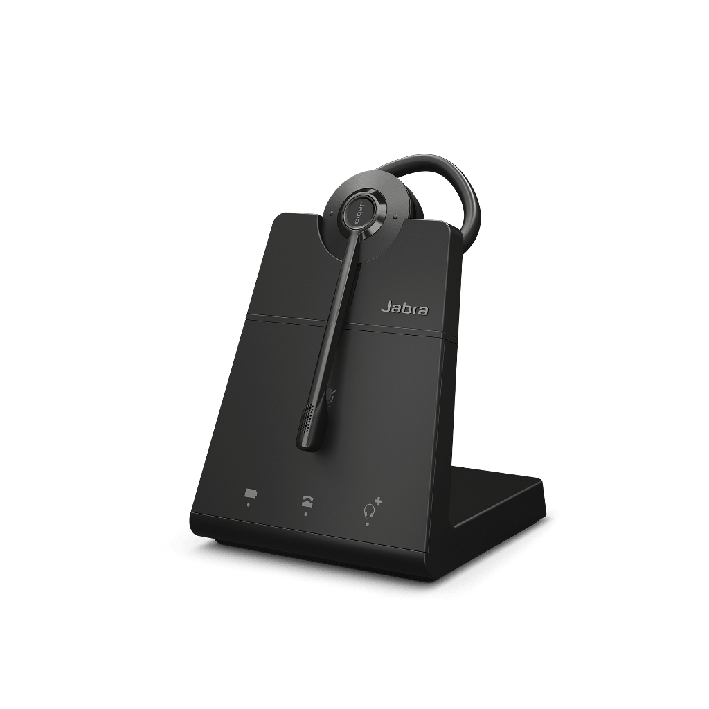 Jabra Engage 45 SE Convertible Wireless DECT Headset – Ultra - Light 21g Crystal Clear Calls & Busylight for Deskphones (9655 - 523 - 125) 9655-523-125 - The Telecom Spot