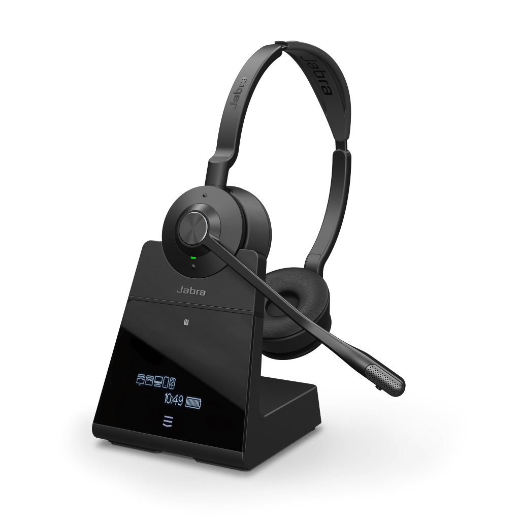 Jabra Engage 75 SE Stereo Wireless Headset – Advanced Noise Cancelling and 13 - Hour Talk Time for Professional Office Calls (9556 - 583 - 125) 9659-583-125 - The Telecom Spot