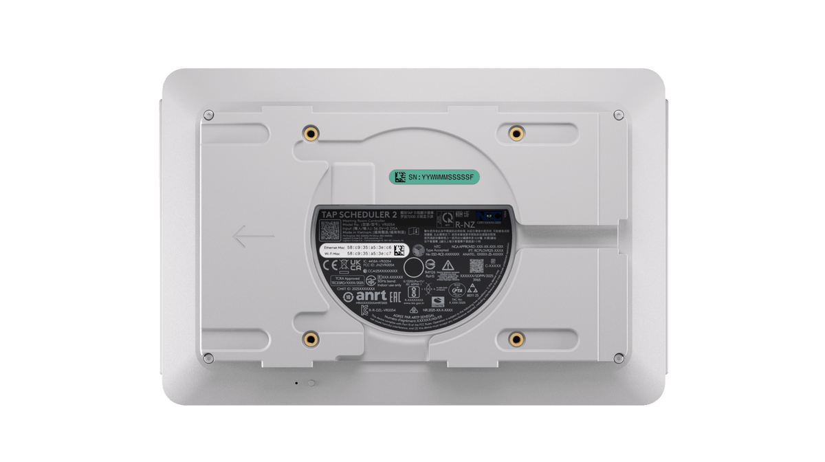 Logitech Tap Scheduler 2 Meeting Room Scheduling Panel – 10.1" PoE Touch Panel with Room Status LEDs 952-000298 - The Telecom Spot
