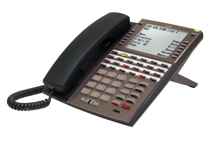 NEC DSX 34-Button Backlit Super Display with Full-Duplex Speakerphone, Black 1090023 - The Telecom Spot