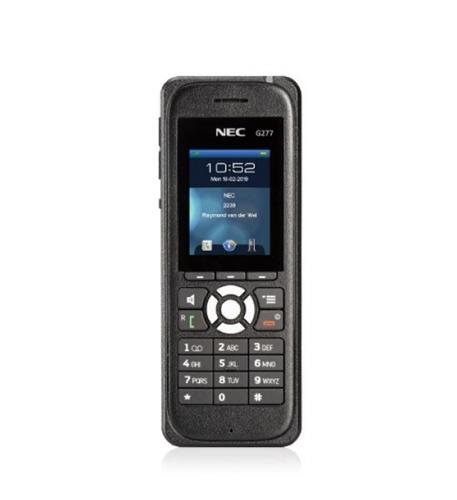 NEC G277 IP DECT Handset – Black NEC-Q24-FR000000136019 - The Telecom Spot