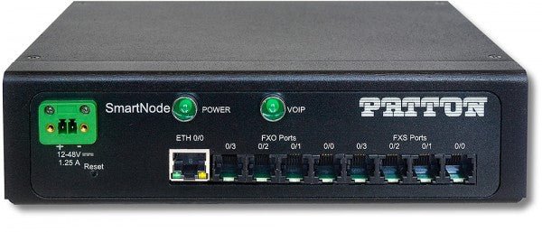 Patton SN4141E/2JS2JO4V/DC VoIP Gateway - 2 FXS / 2FXO SN4141E/2JS2JO4V/DC - The Telecom Spot