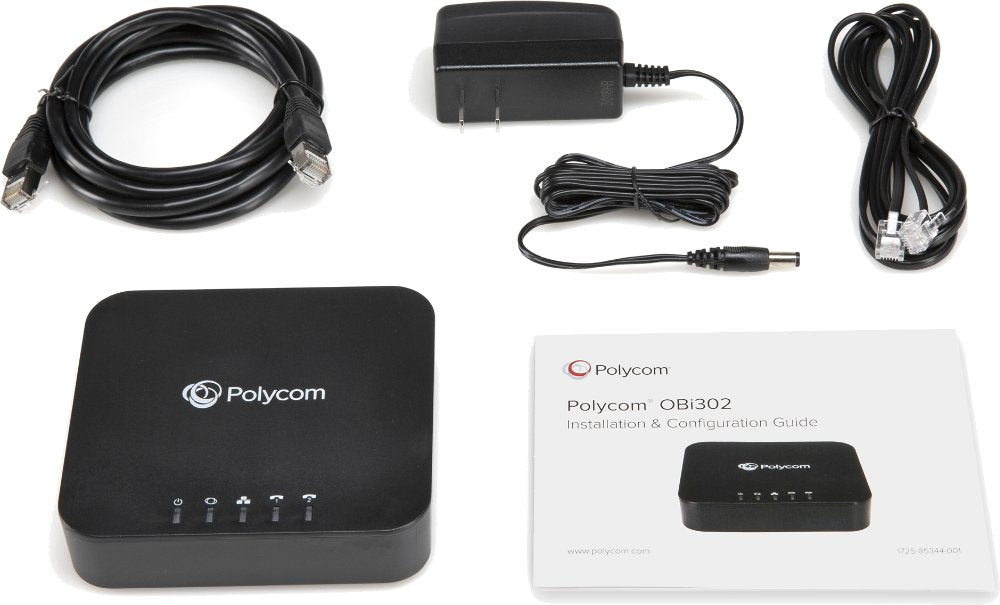 Poly OBI302 2 FXS Voice Adapter 2200-49532-001 - The Telecom Spot