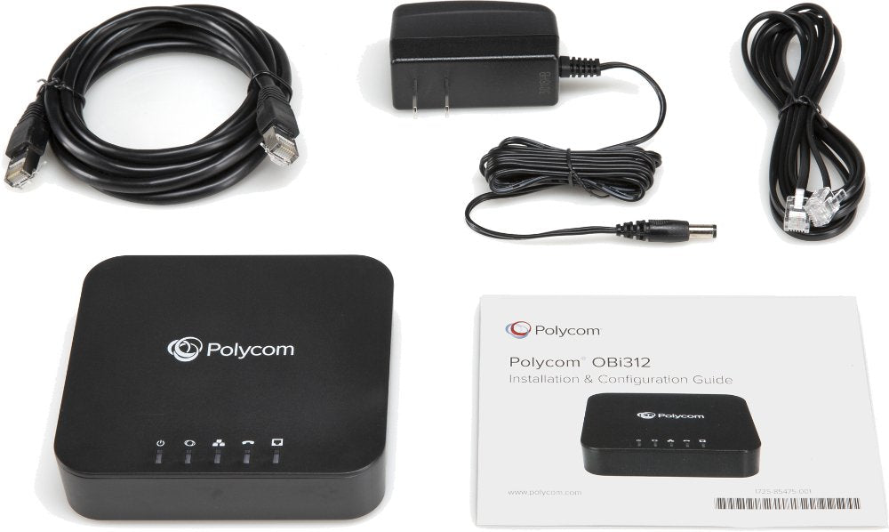 Poly OBI312 1 FXS/1 FXO Voice Adapter 2200-49535-001 - The Telecom Spot