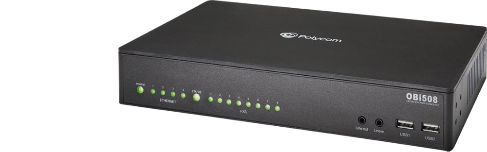 Poly OBI508 8 FXS Voice Adapter 2200-49552-001 - The Telecom Spot
