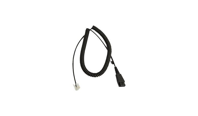 Quick Disconnect to RJ - 9 coiled cord for the Siemens OpenStage phones 8800-01-89 - The Telecom Spot