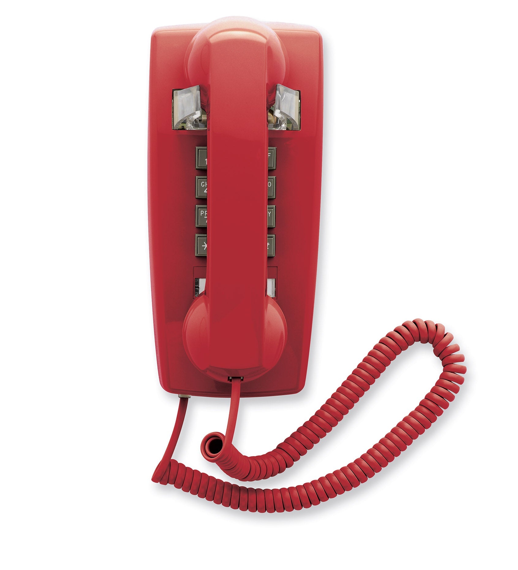 Scitec 2554E Analog Phone Red 25403 25403 - The Telecom Spot