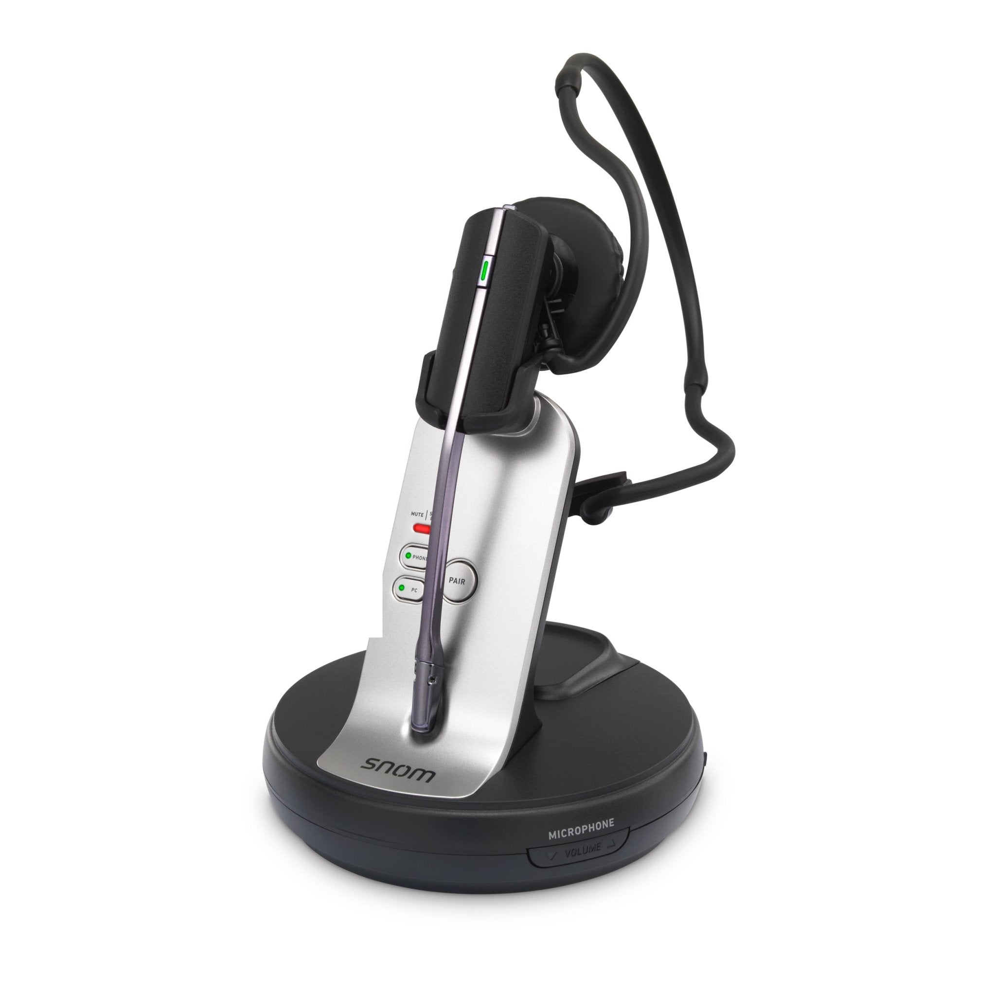 Snom A170 Wireless DECT Headset – HD Wideband Audio, Passive Noise Cancelling and 3 Wearing Styles for Snom Desk Phone & PC Mobility A170 - The Telecom Spot