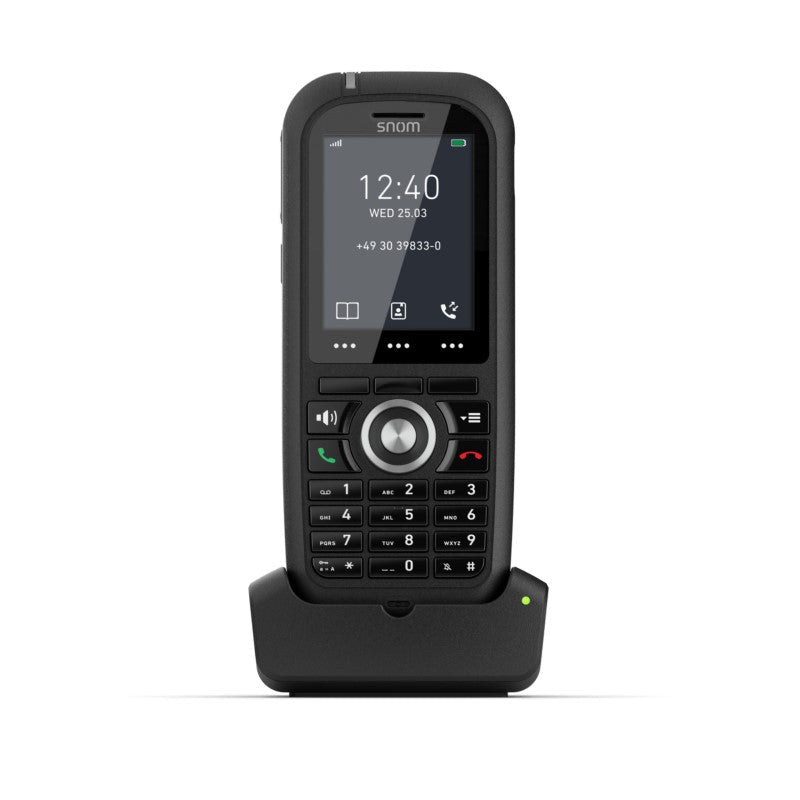 Snom M80 Ruggedized DECT Handset – IP65 Waterproof Shockproof Bluetooth Alarm Handset for Construction Sites & Outdoor Teams 00004424 - The Telecom Spot