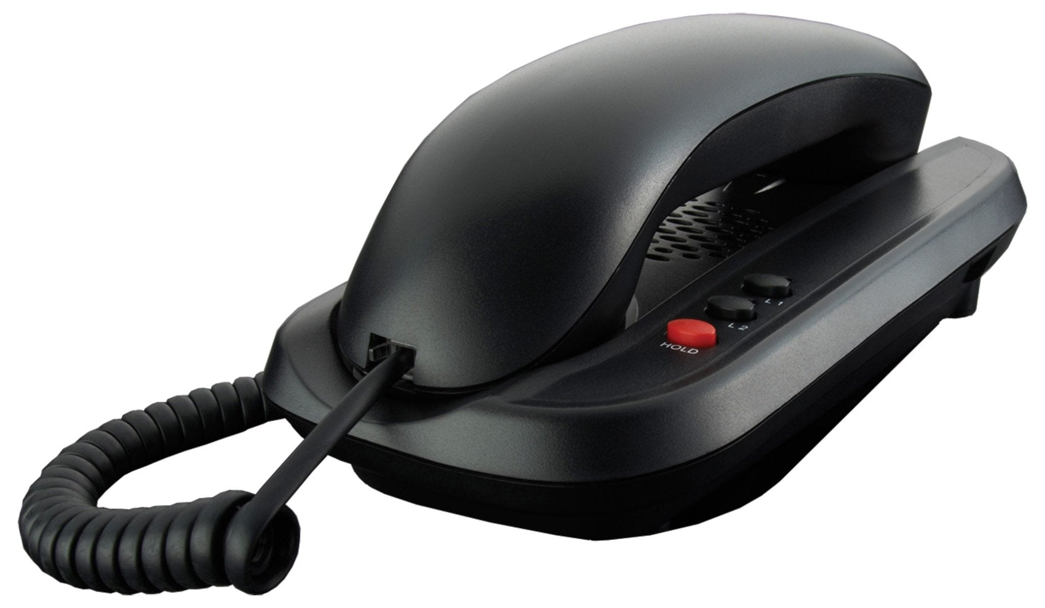 Teledex AT 1201 Trimline Analog Phone Black IPN340591 IPN340591 - The Telecom Spot