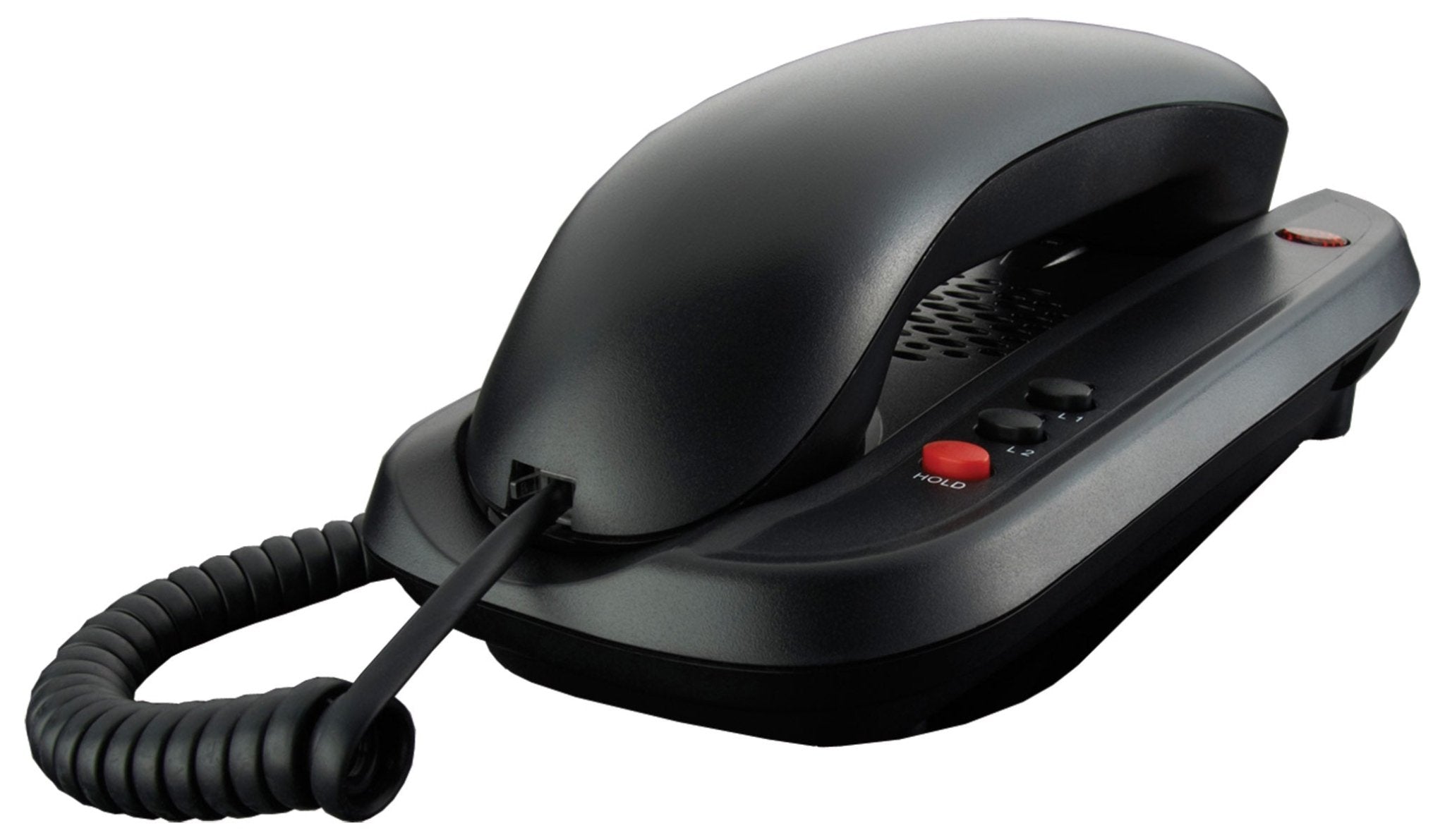 Teledex AT 1202 Trimline Analog Phone Black IPN341591 IPN341591 - The Telecom Spot