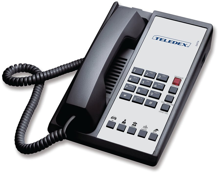 Teledex Diamond+5 Analog Phone Black DIA651391 DIA651391 - The Telecom Spot