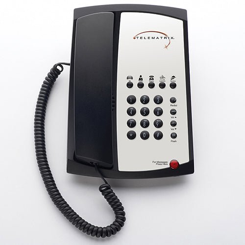 TeleMatrix 3100MW5 Analog Phone Black 311391 311391 - The Telecom Spot